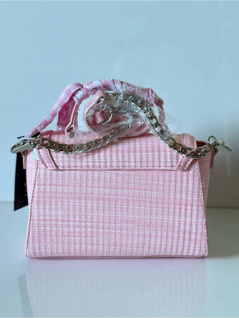 Madden Girl Ballet Pink Top Handle Crossbody Bag NWT | Cherry Charm - Picture 6 of 9